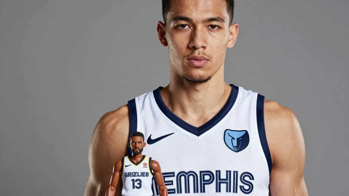 A new Sabo collectible figure wearing a Memphis Grizzlies jersey is now available for pre-order